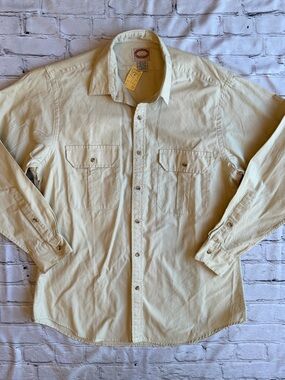 Vintage 1980S Banana Republic Dead Stock Men's Utility Safari Camp Shirt NWT L
